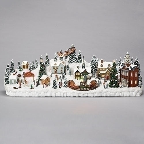 LED Musical Mantle Christmas Village | Cornell's Country Store