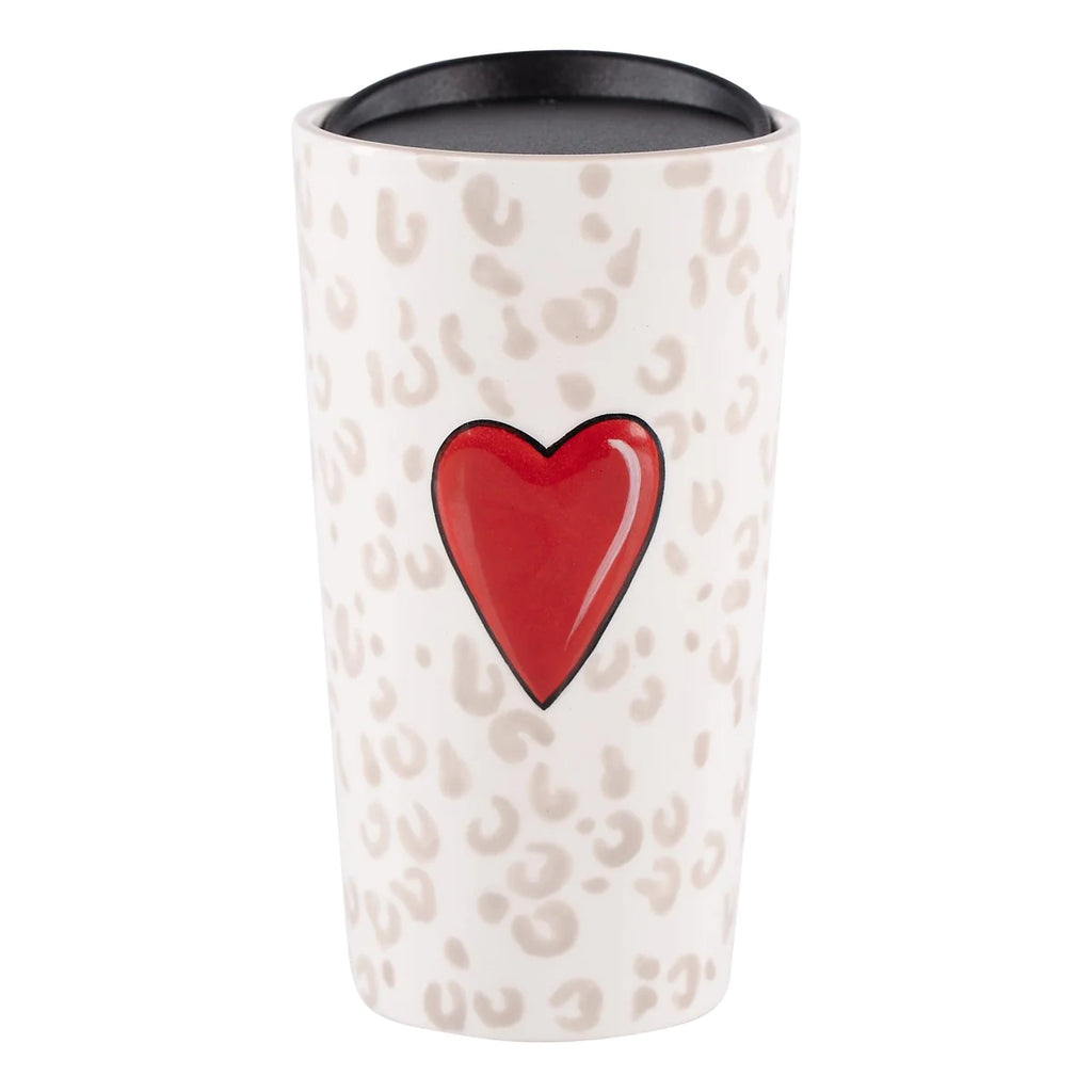 Red Heart Cheetah Travel Mug | Cornell's Country Store 