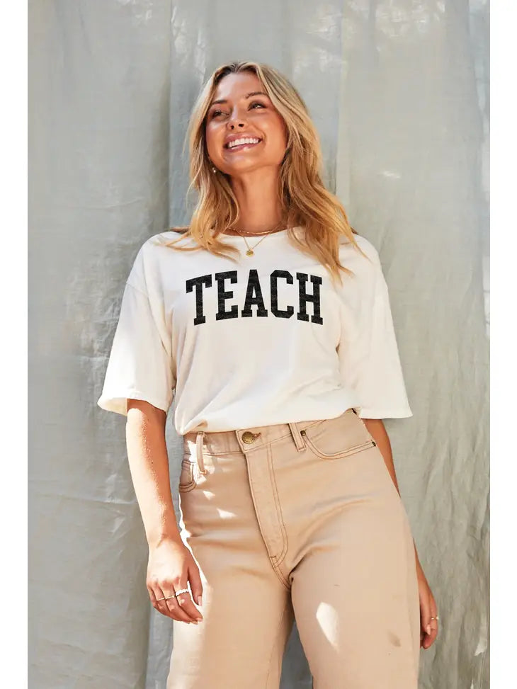 Teach Mineral Washed Graphic Top | Cornell's Country Store