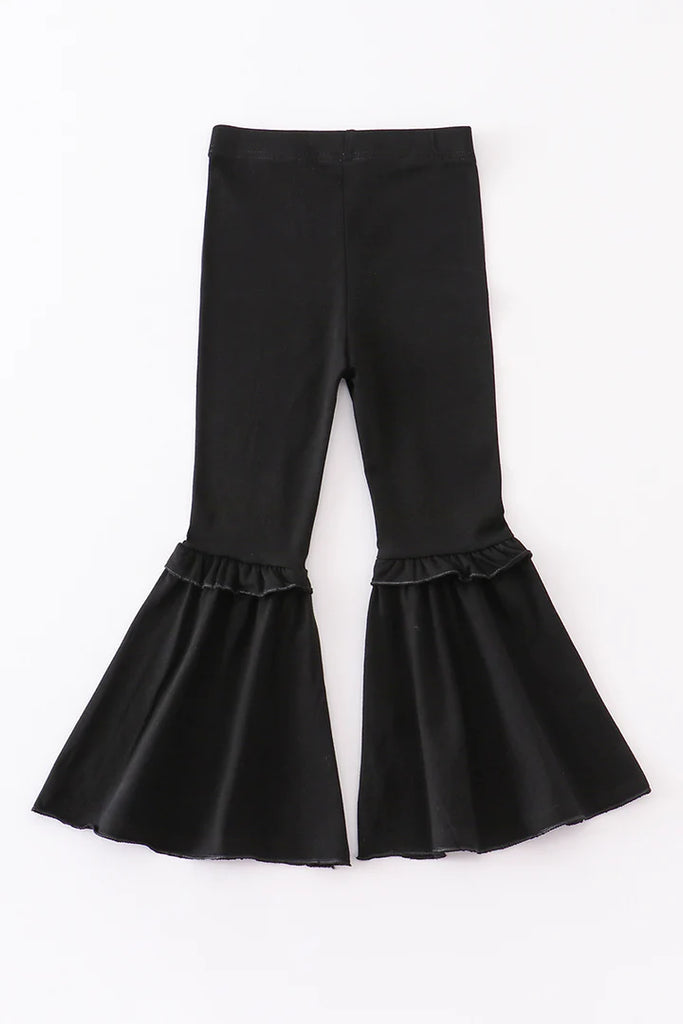 Girls' Black Bell Bottom Pants | Cornell's Country Store