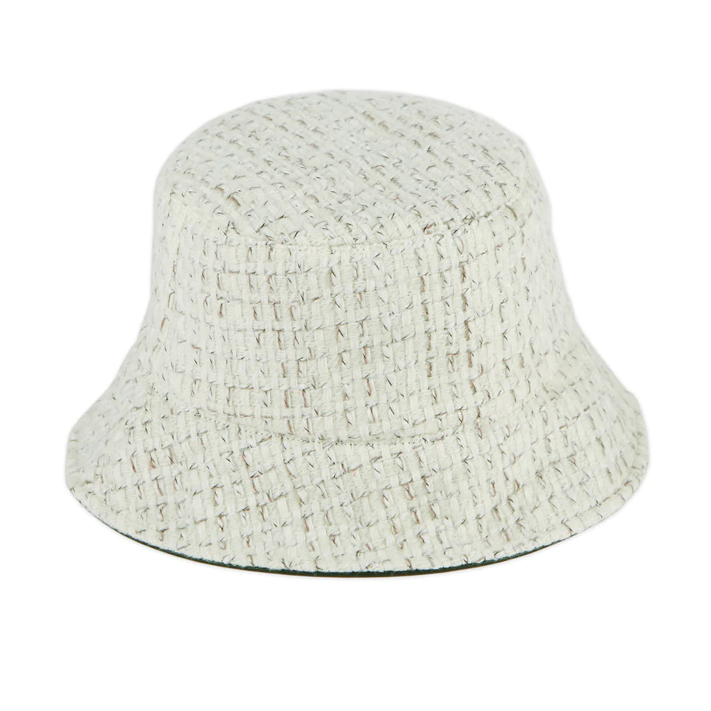 Tweed Leather Reversible Bucket Hat | Cornell's Country Store