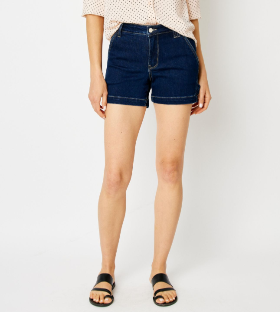 Judy Blue Mid Rise Classic Carpenter Shorts | Cornell's Country Store