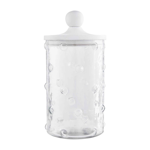 Mud Pie Large Hobnail Glass Canister | Cornell's Country Store