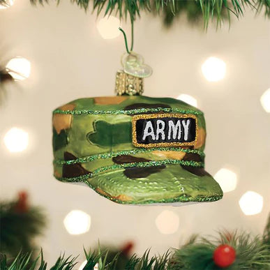 Old World Christmas Army Cap Ornament | Cornell's Country Store