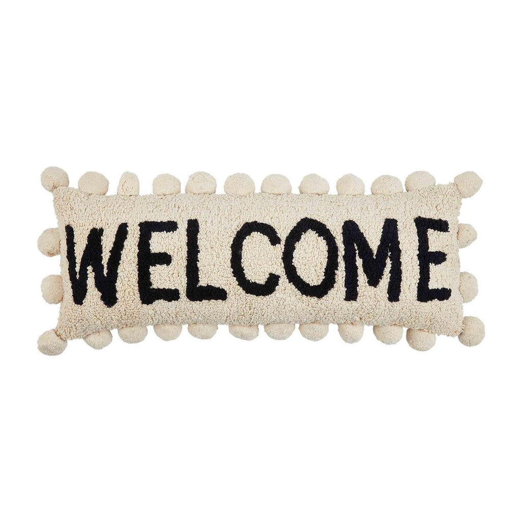 Mud Pie Welcome Tufted Long Pillow | Cornell's Country Store