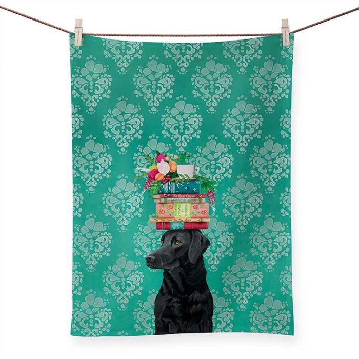 Greenbox Art Woman's Best Friend Tea Towel | Cornell's Country Store