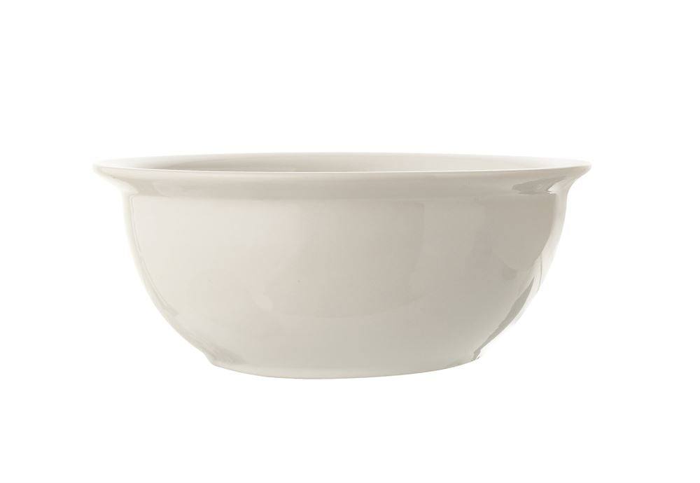 Stoneware Vintage Reproduction Bowl, Antique White