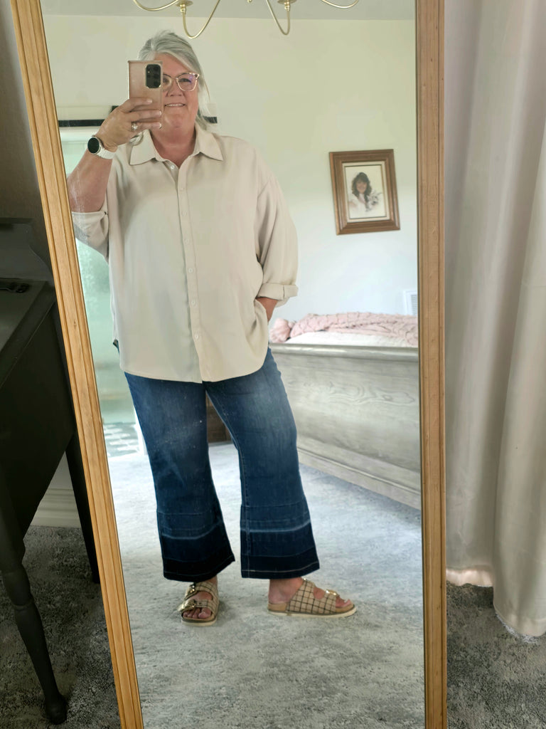 Coco + Carmen, Bambu Soft Jeans, Wide Leg Crop, Women’s Jeans, Bamboo Denim,  Lightweight Jeans