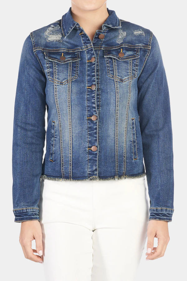 Distressed Denim Jacket | Cornell's Country Store