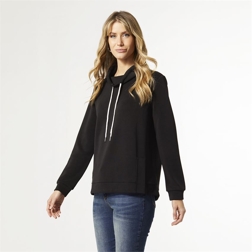 Hilarie Cowl Neck Top w/ Side Zip | Cornell's Country Store