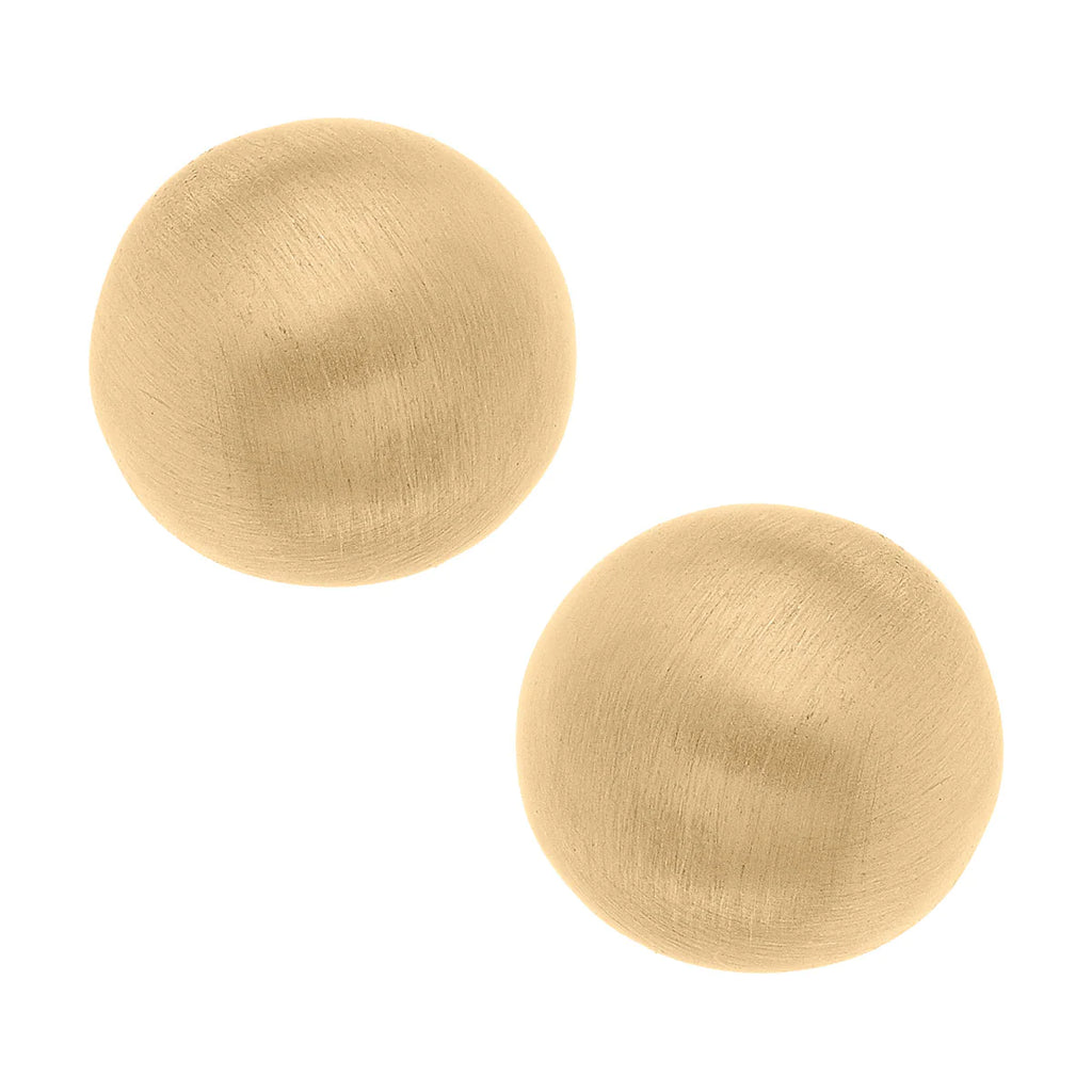 Hailey Stud Earrings in Satin Gold | Cornell's Country Store