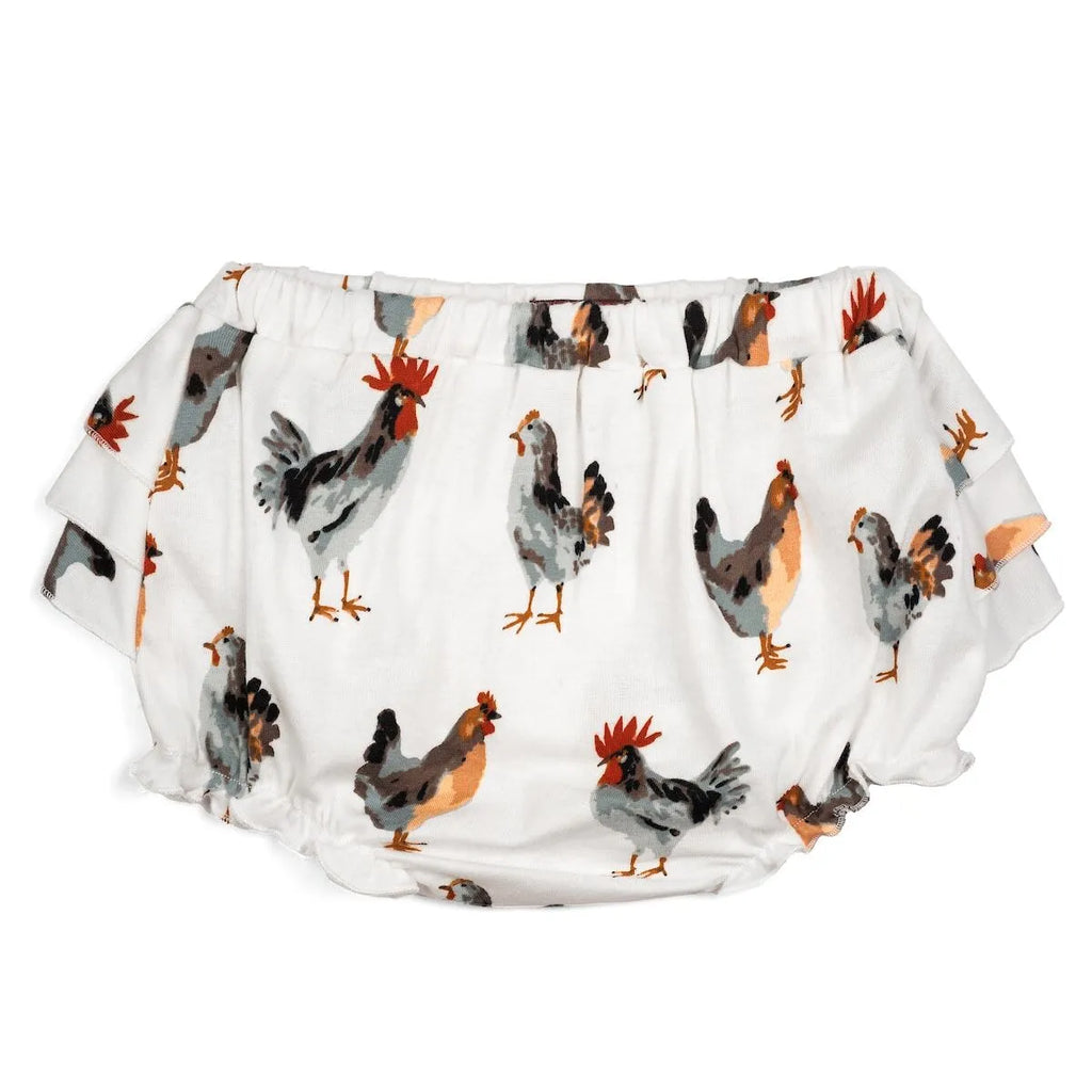 Chicken Print Ruffle Bloomers | Cornell's Country Store