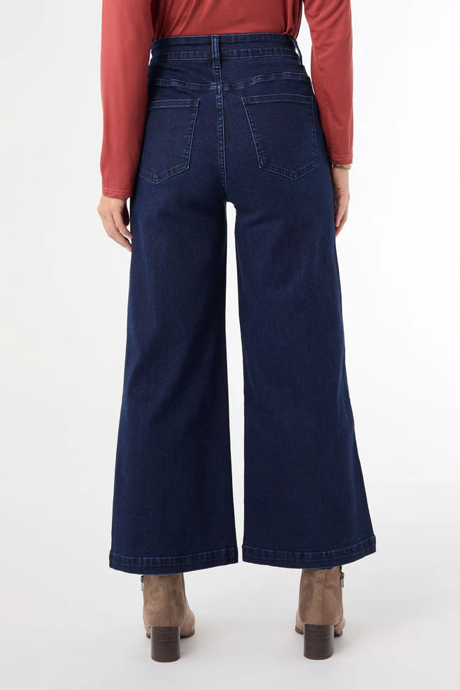 Coco + Carmen EverStretch Wide Leg Crop Jeans with soft 4-way stretch, 
