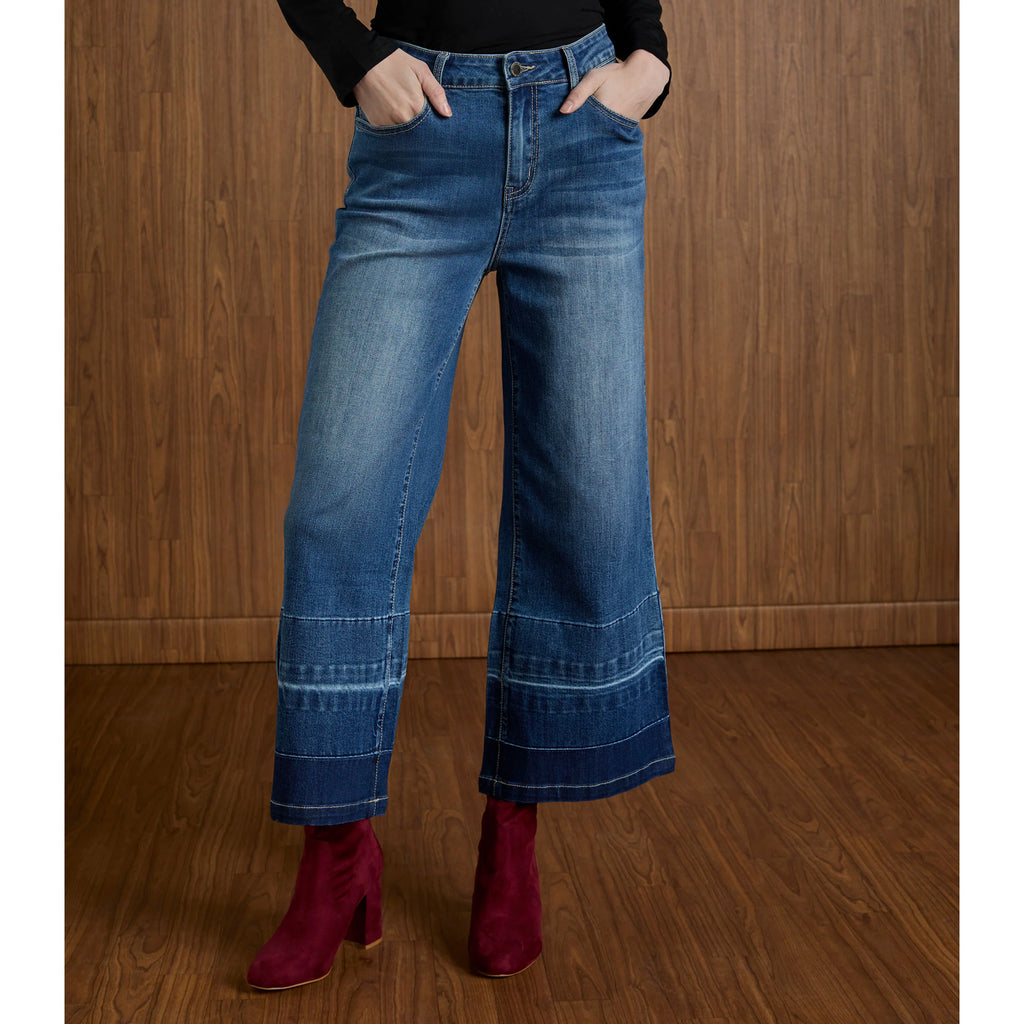 Coco + Carmen, Bambu Soft Jeans, Wide Leg Crop, Women’s Jeans, Bamboo Denim, Sustainable Fashion