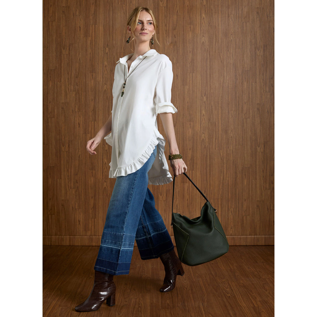 Coco + Carmen, Bambu Soft Jeans, Wide Leg Crop, Women’s Jeans, Bamboo Denim, Sustainable Fashion