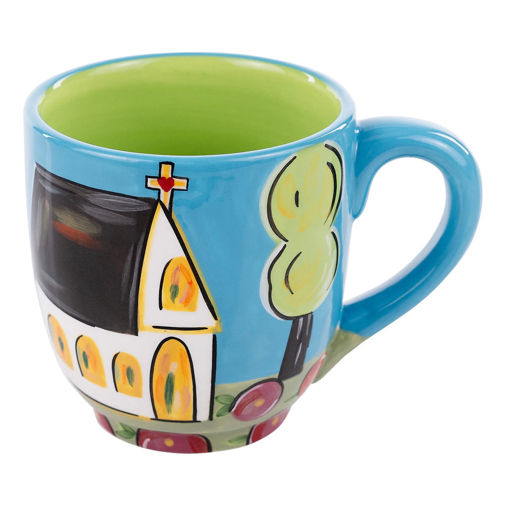 Turquoise Church Mug | Cornell's Country Store