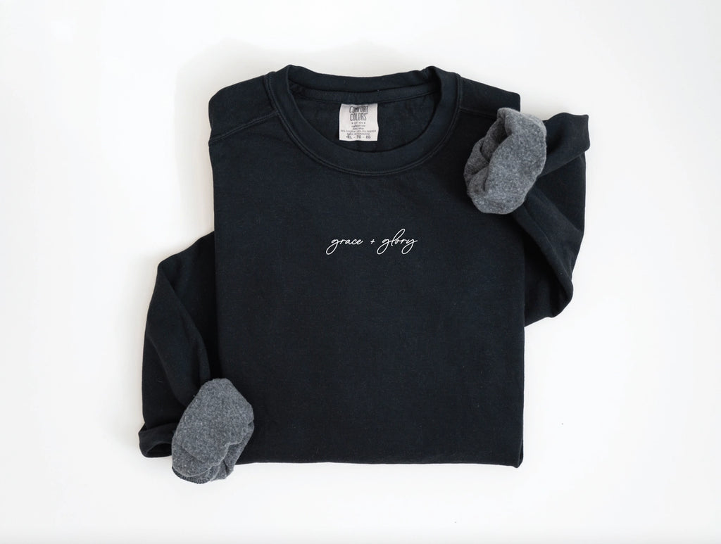 Grace + Glory Minimal Pullover Sweatshirt | Cornell's Country Store