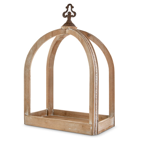 20.5" Wood and Iron Lantern | Cornell's Country Store