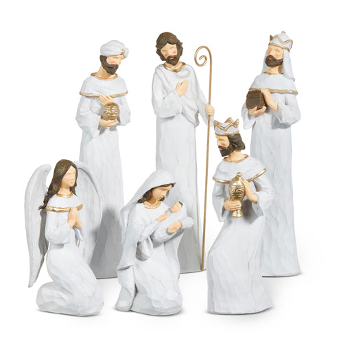 12" White Nativity Set | Cornell's Country Store