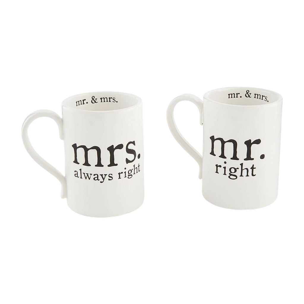 Mr. & Mrs. Always Right Mugs | Cornell's Country Store