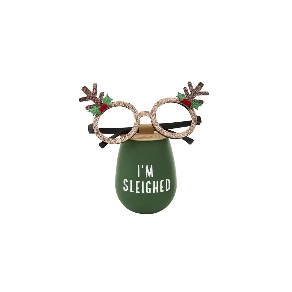 Mud Pie Christmas Glass & Specs Set | Cornell's Country Store
