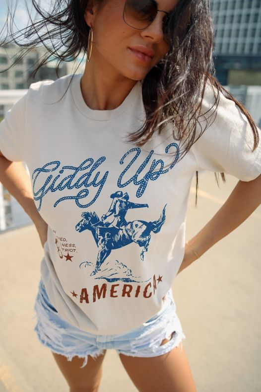Giddy Up America Graphic Tee | Cornell's Country Store