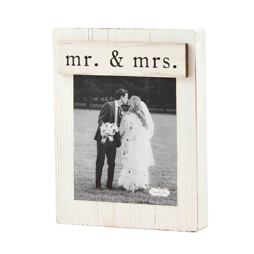 Mr. & Mrs. Magnetic Block Picture Frame | Cornell's Country Store