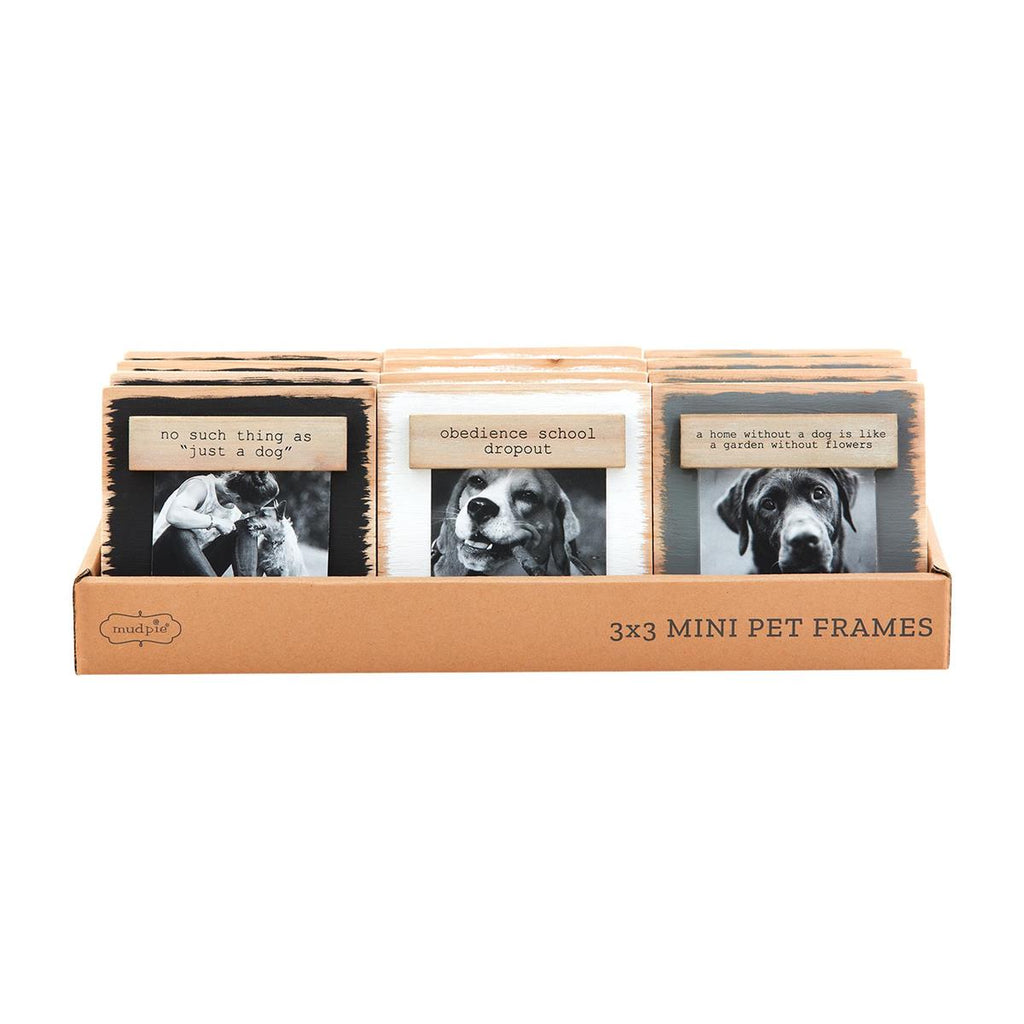 Mud Pie Magnetic Pet Wood Block Frames | Cornell's Country Store