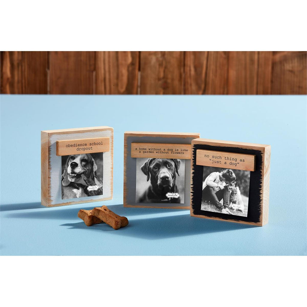 Mud Pie Magnetic Pet Wood Block Frames | Cornell's Country Store