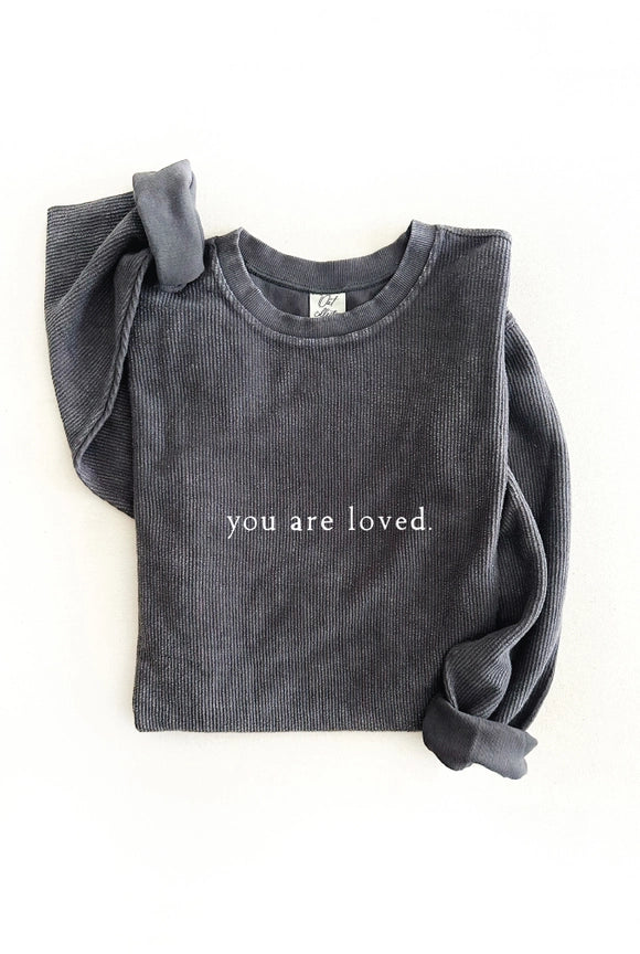 You Are Loved Vintage Thermal Pullover | Cornell's Country Store
