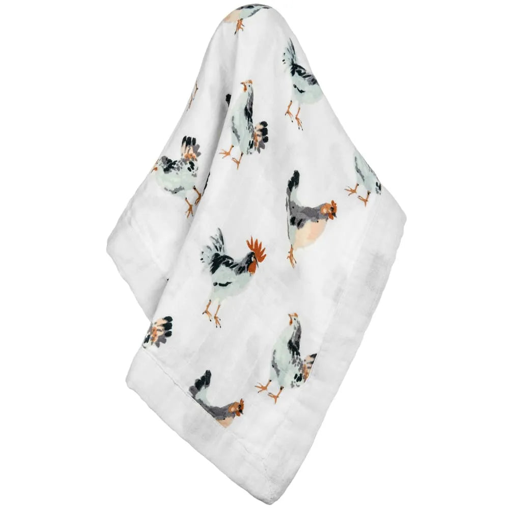 Chicken Mini Lovey Muslin Blanket | Cornell's Country Store