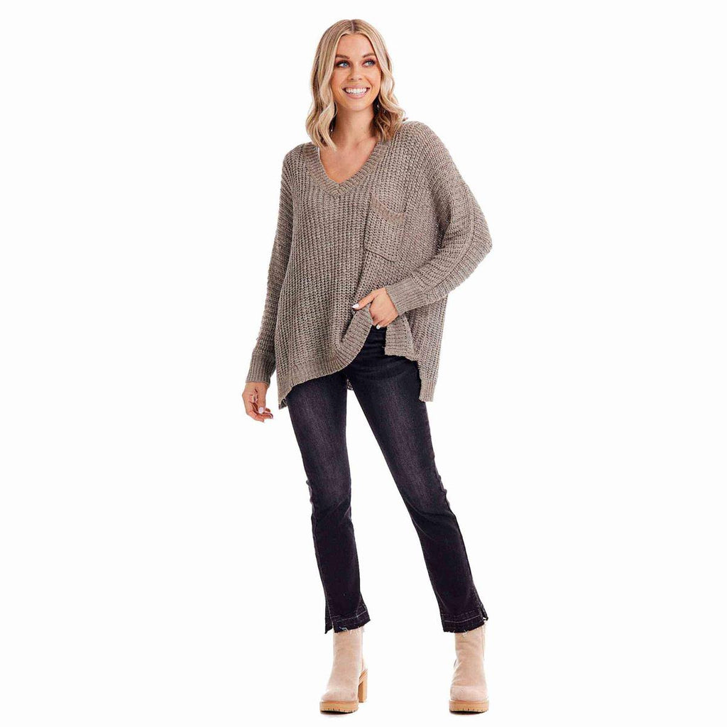 Oscar V-Neck Sweater by Mud Pie | Cornell's Country Store