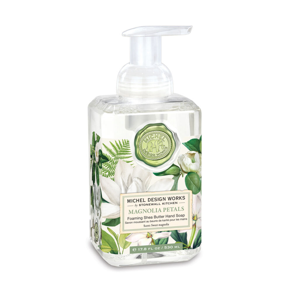Michel Design Works Magnolia Petals Foaming Hand Soap with floral and citrus fragrance