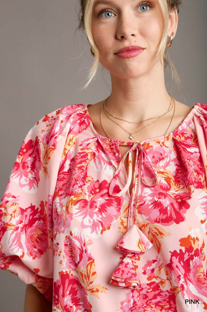 Pink Floral Top | Cornell's Country Store