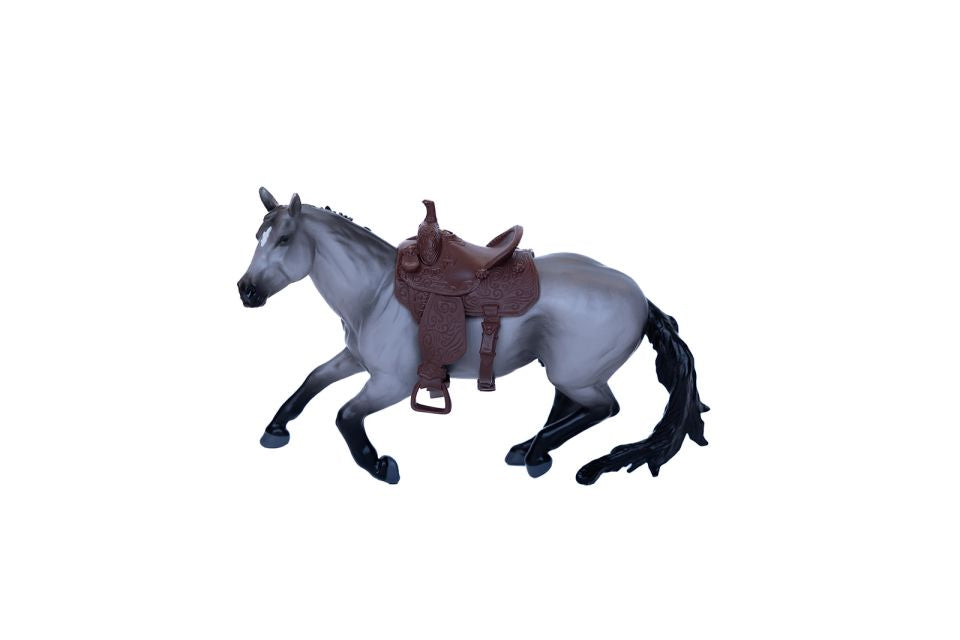 Little Buster Gray Gelding Quarter Horse Toy by Little Buster Toys