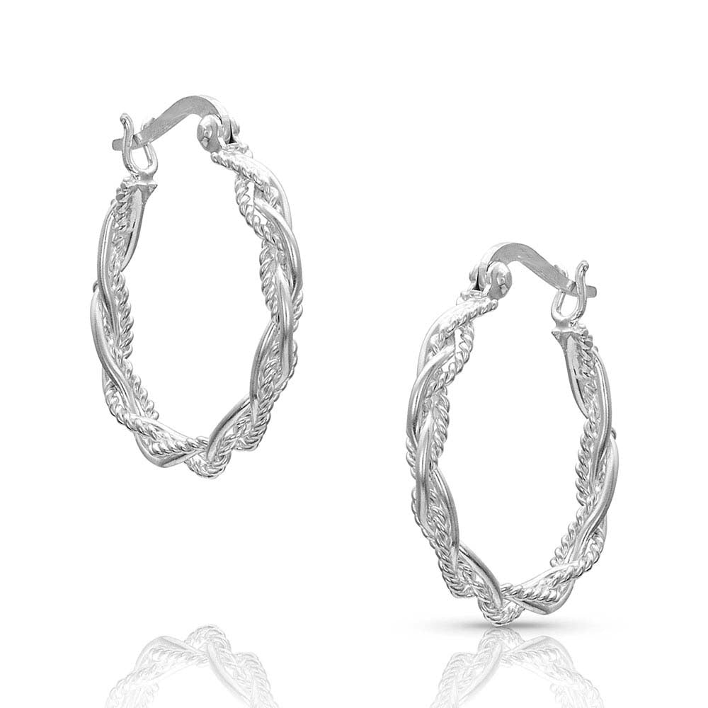 Braided Rope Hoop Earrings | Cornell's Country Store