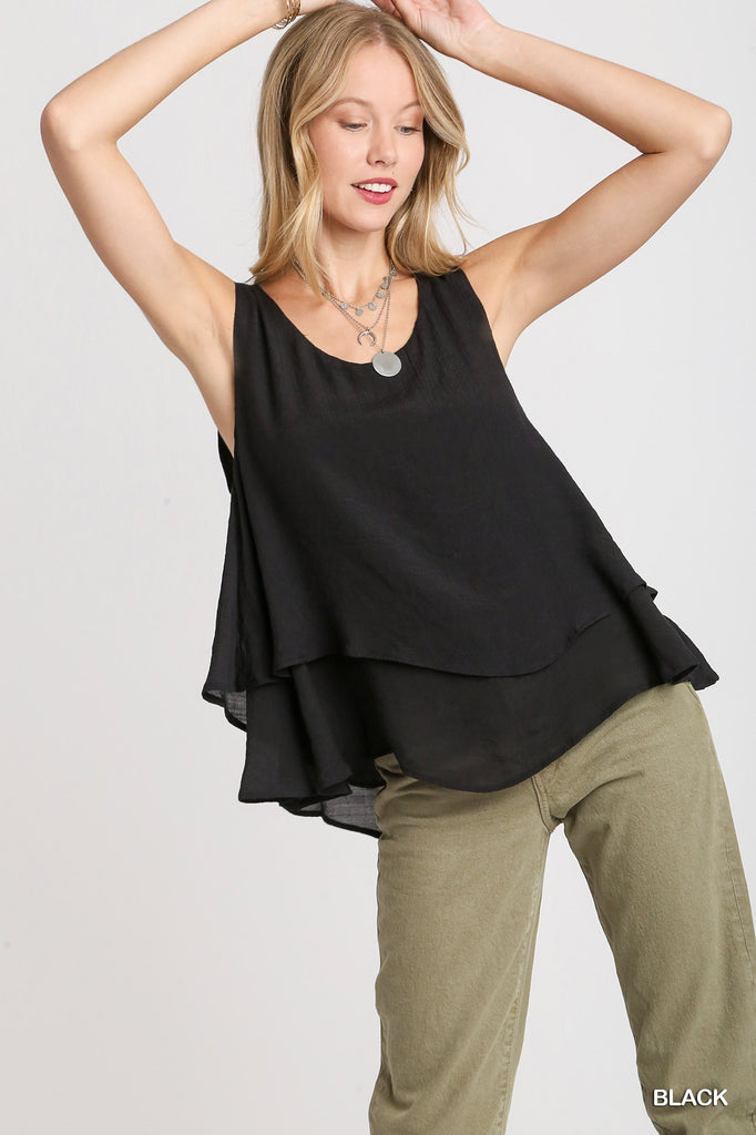 Sleeveless Layered Top | Cornell's Country Store