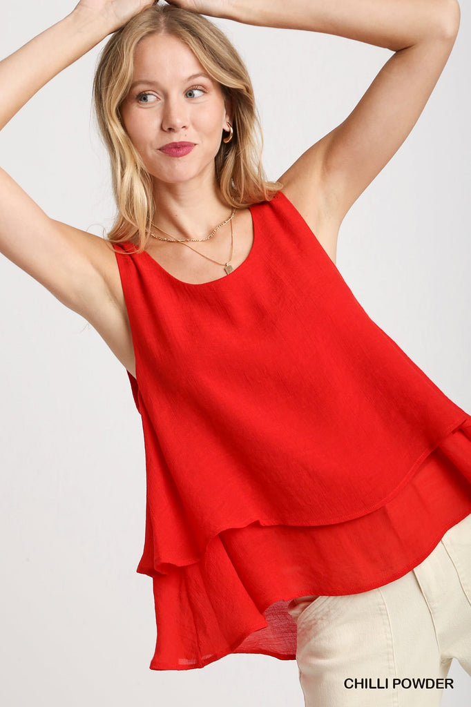 Sleeveless Layered Top | Cornell's Country Store