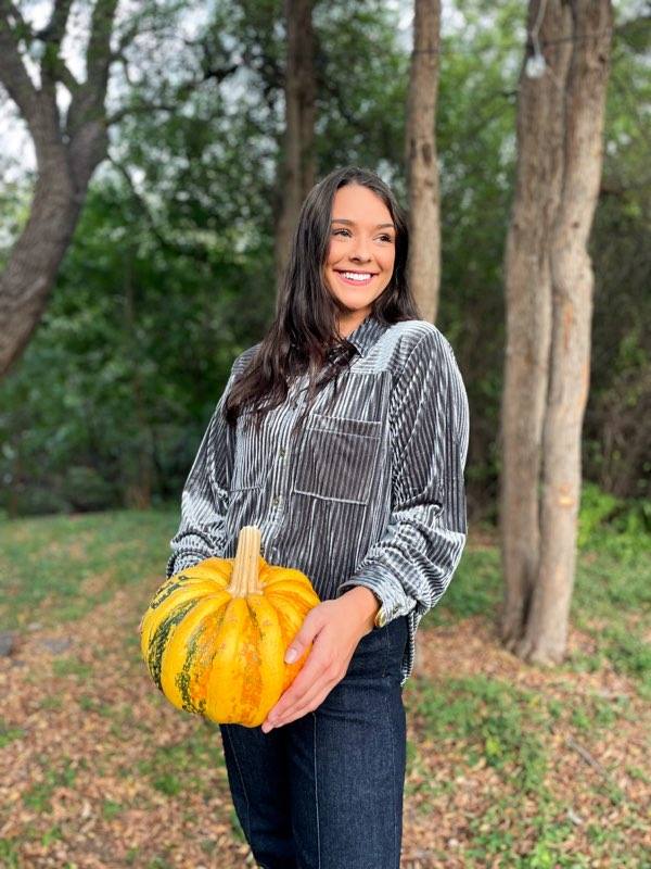 Velvet Long Sleeve Top | Cornell's Country Store