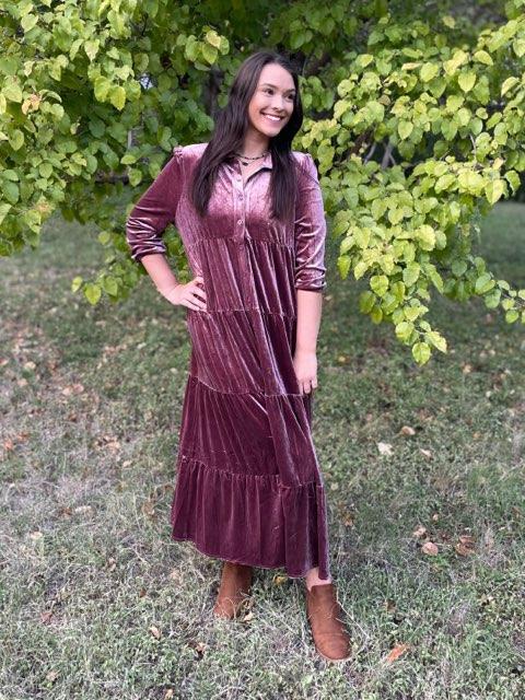 Romance Imagined Velour Dress | Cornell's Country Store