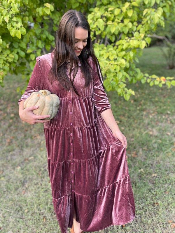 Romance Imagined Velour Dress | Cornell's Country Store