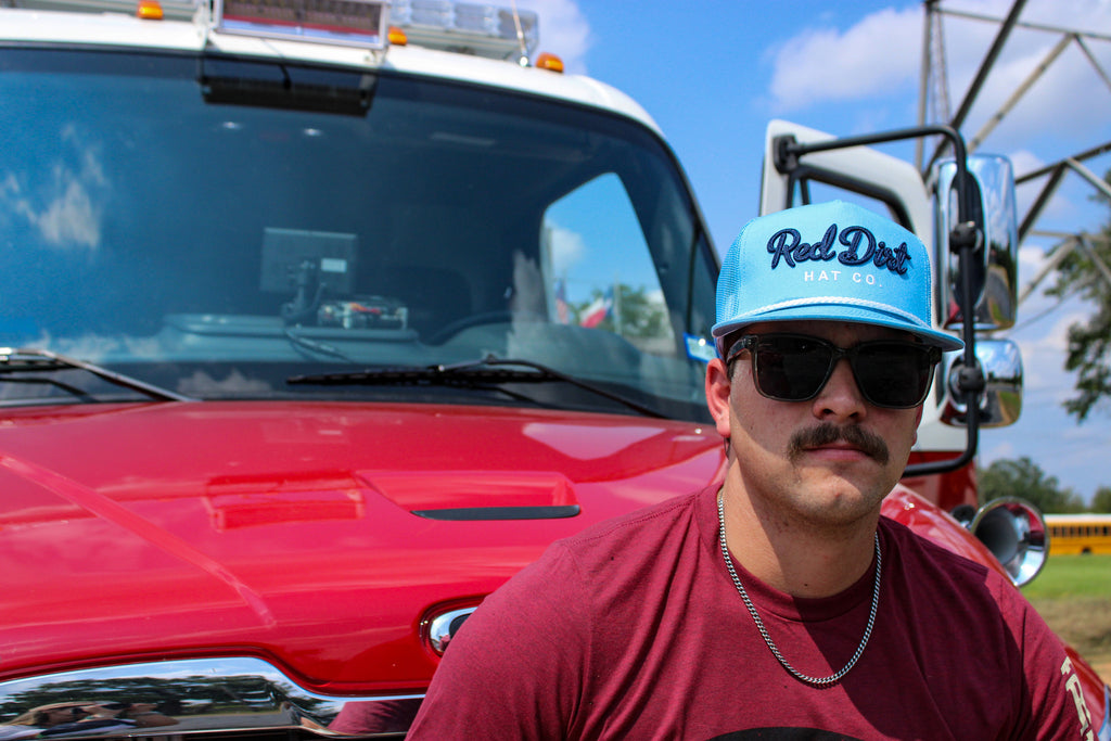 Man wearing Red Dirt Hat Co Snapback Cap