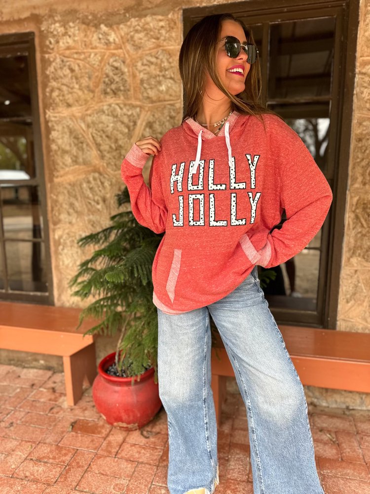 Red Holly Jolly Hoodie | Cornell's Country Store