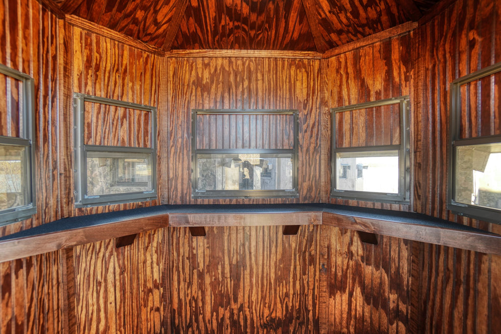 Ranch King 6x6 Insulated Combo Blind wood interior