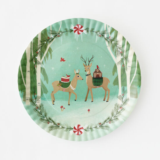 Holiday Deer Melamine 16" | Cornell's Country Store