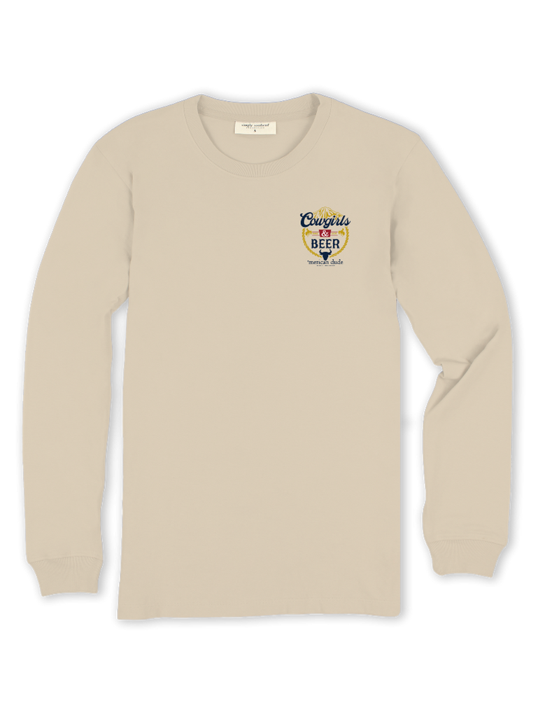 Simply Southern Men's Cowgirls & Beer LS Tee | Cornell's Country Store