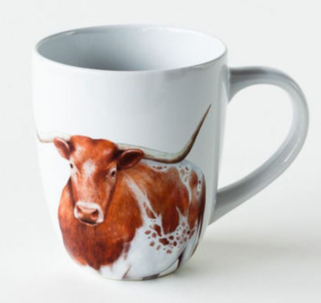 Longhorn Stoneware Mug | Cornell's Country Store