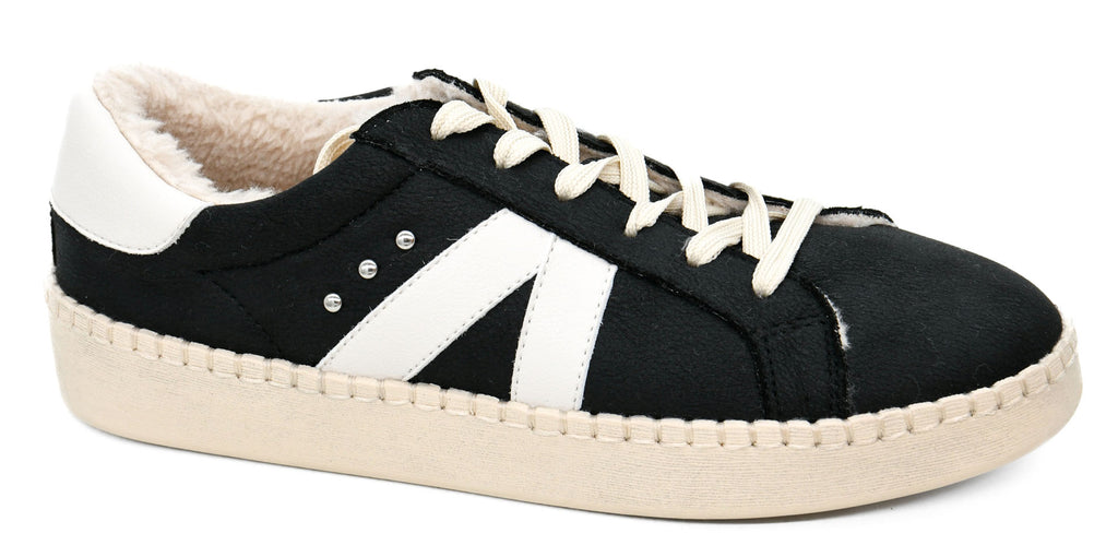 Corkys No Chaser black sneakers with white accents