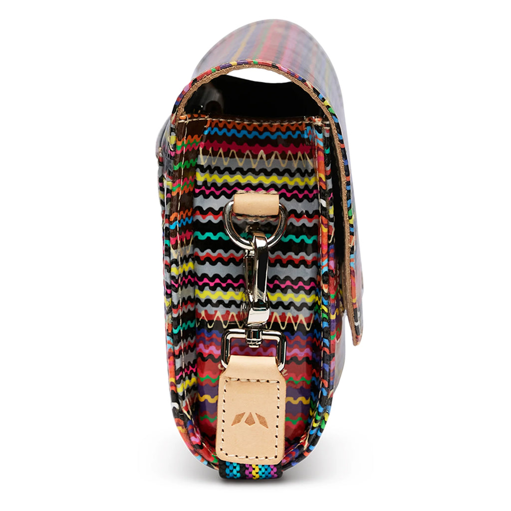 “Consuela Reese On The Town Bag in bold Reese stripe pattern 