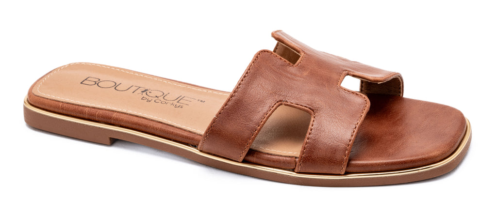 Corkys Picture Perfect Cognac Sandals | Cornell's Country Store